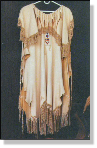 chinese dress ladies Xochitl "Finale" White Deerskin Shawl